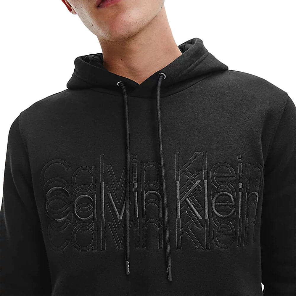 סווטשירט קפוצ'ון קלווין קליין Multi Logo Hoodie גברים