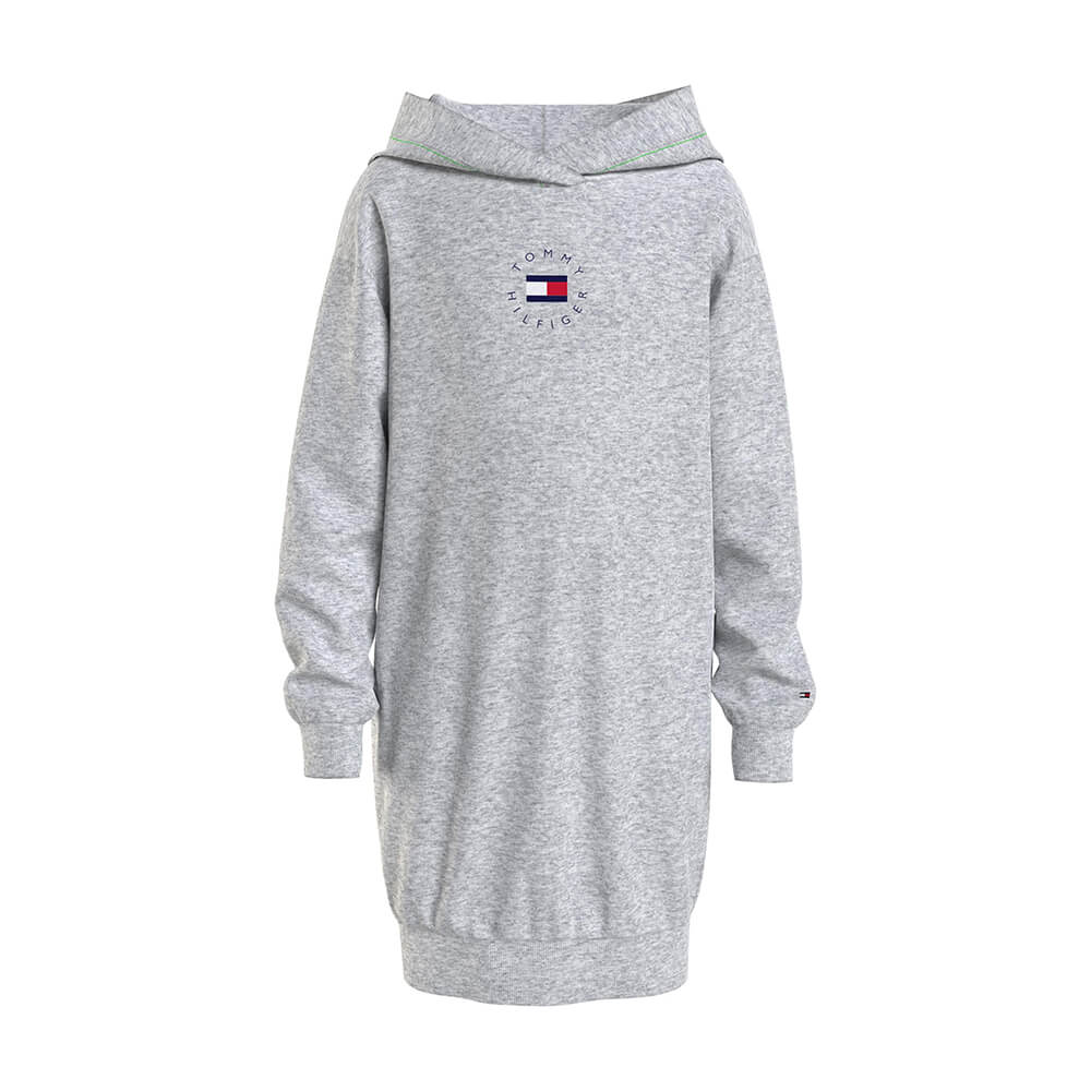 שמלת קפוצ'ון טומי הילפיגר ארוכה Heritage Badge Hoodie Dress נערות