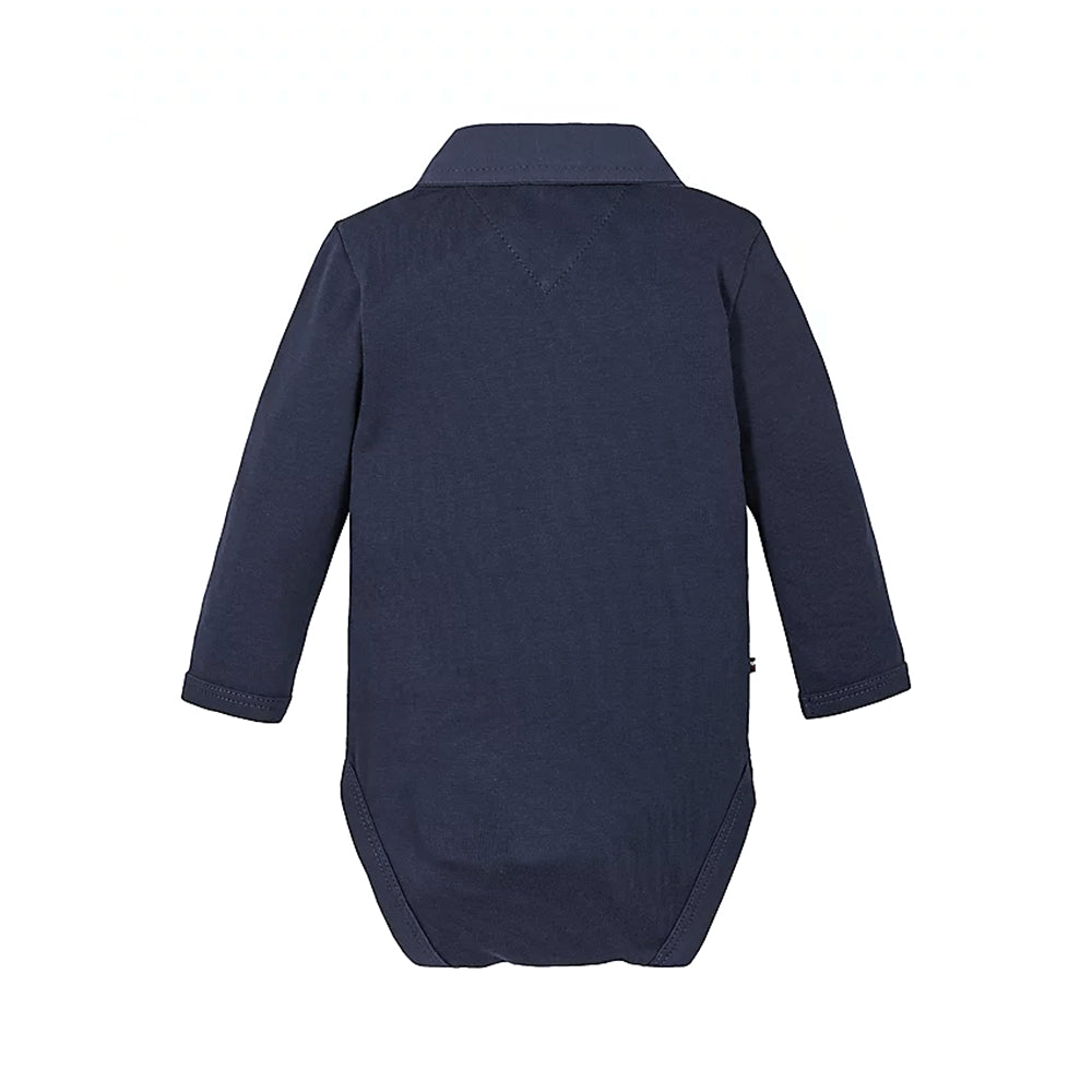 אוברול טומי הילפיגר Polo Collar Organic Cotton Bodysuit לתינוקות