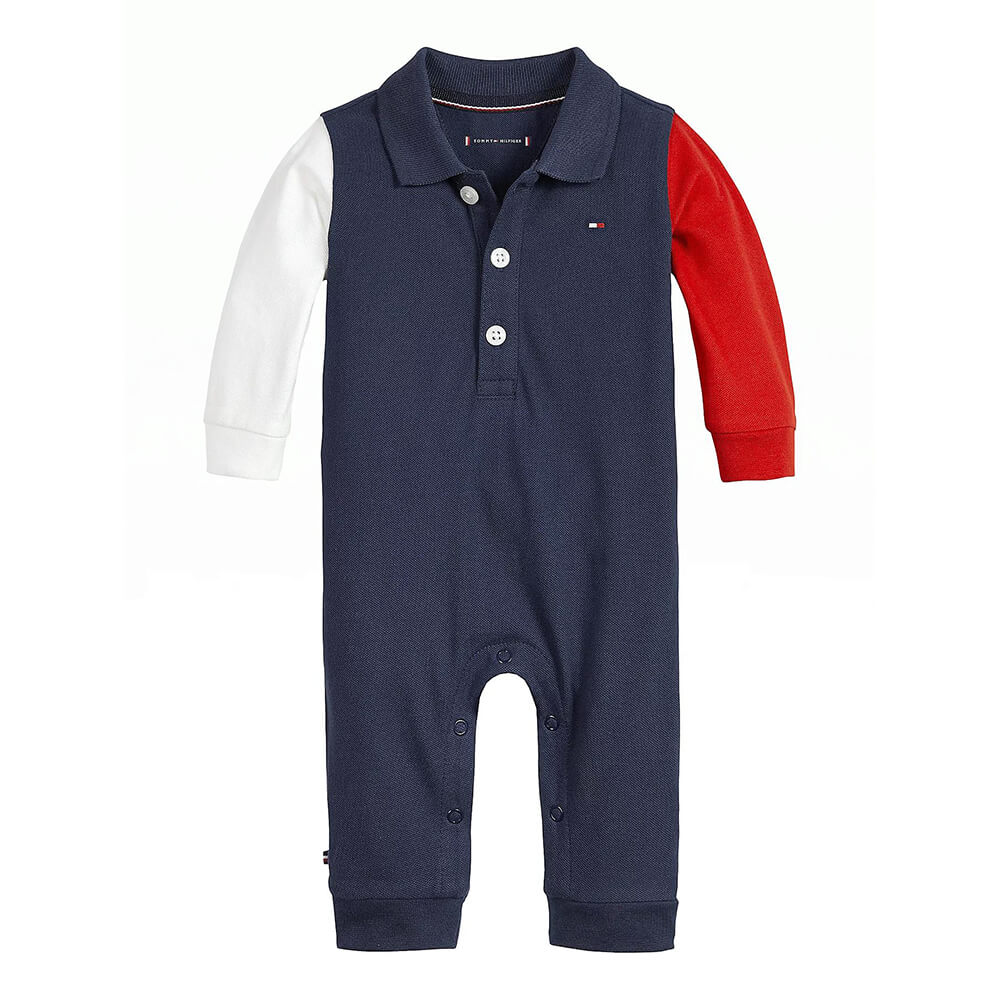 אוברול פולו טומי הילפיגר Baby Colorblock Coverall תינוקות