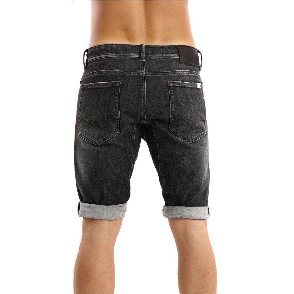 ג'ינס ריפליי קצר סקיני עם שפשופים גברים