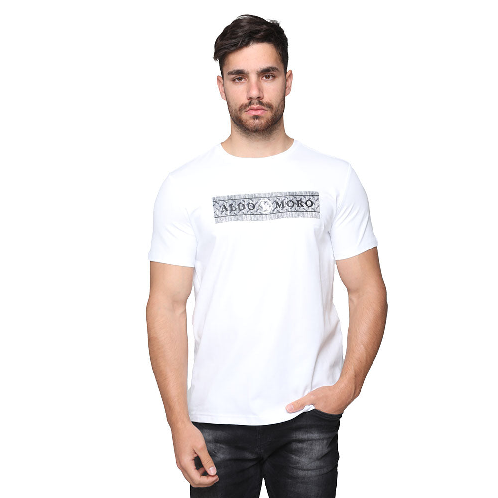 חולצת טישרט אלדו מורו קצרה לוגו בטון גברים