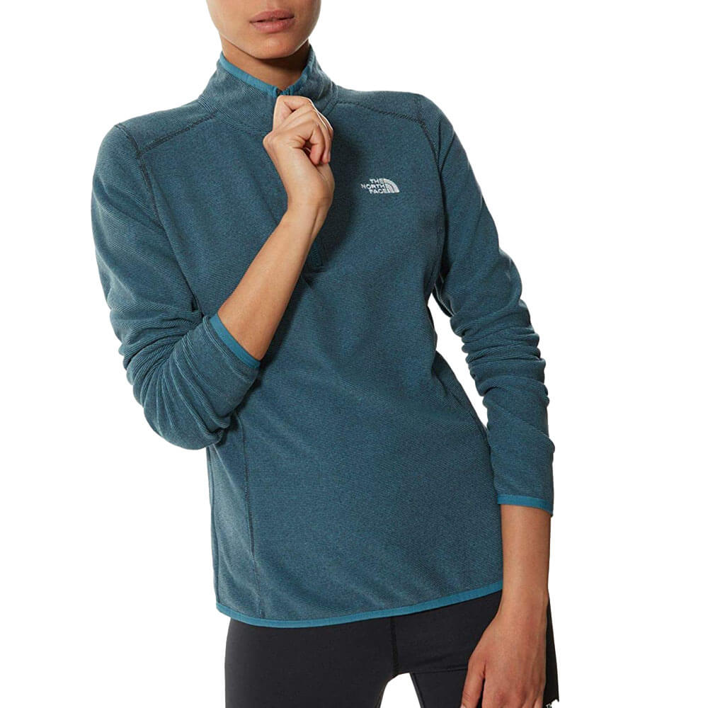 סווטשירט נורת פייס 100 Glacier 1/4 Zip Fleece נשים