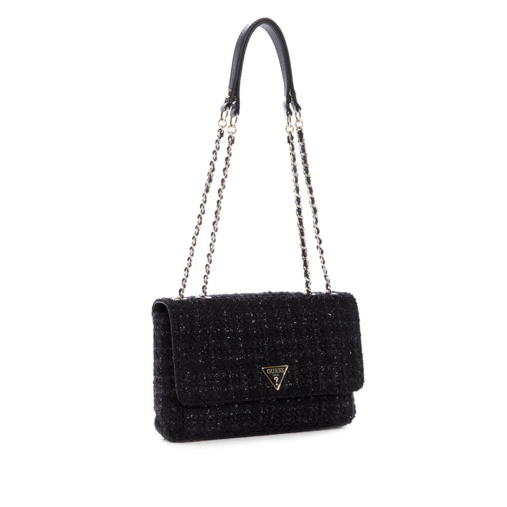 תיק צד Guess נשים Cessily Tweed Convertible Crossbody