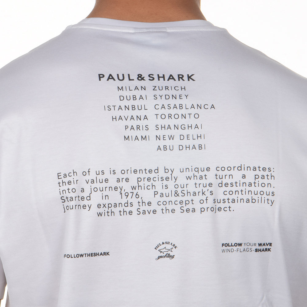 חולצת טישרט פול שארק קצרה Shark Poster גברים