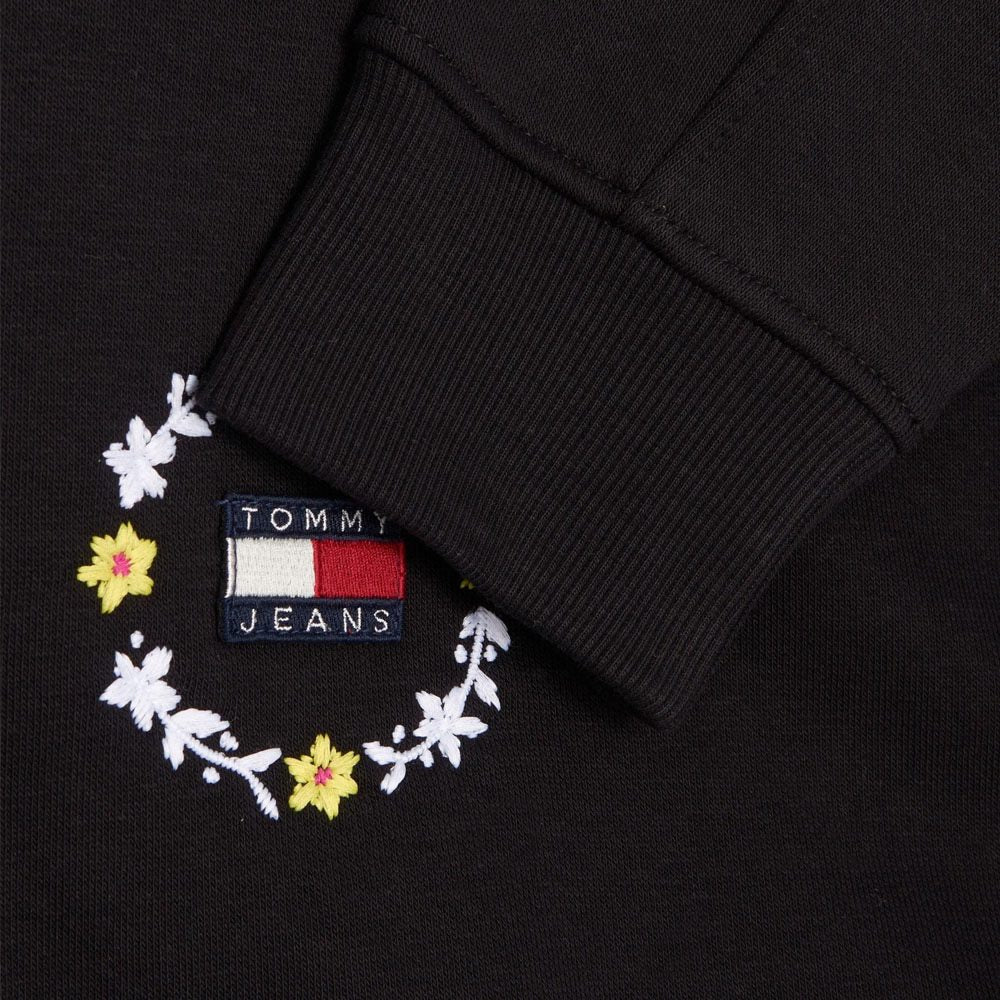 סווטשירט קפוצ'ון טומי הילפיגר Floral Badge Hoodie נשים
