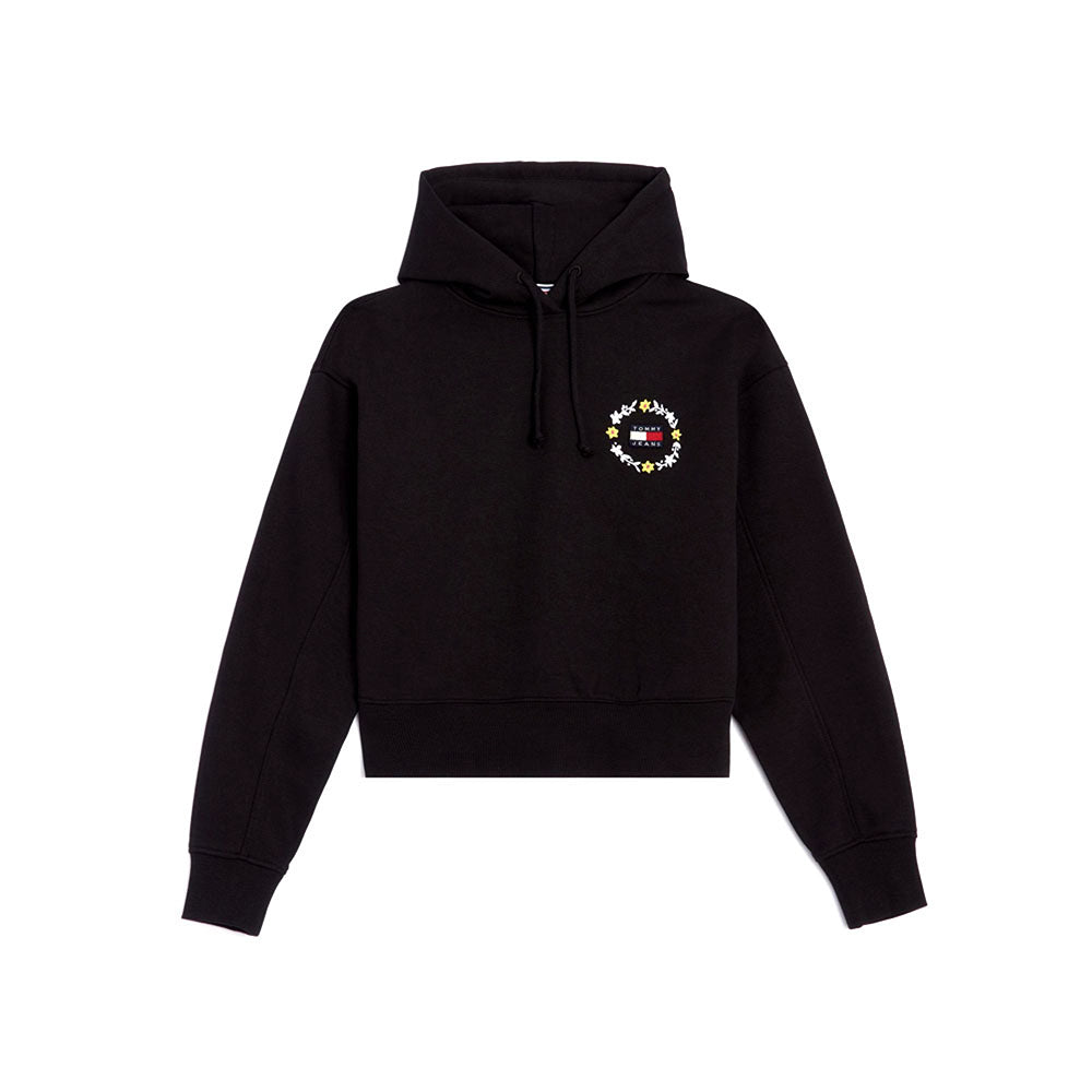סווטשירט קפוצ'ון טומי הילפיגר Floral Badge Hoodie נשים