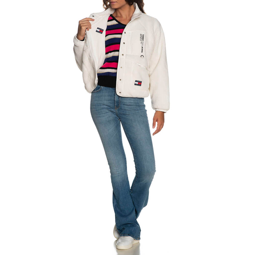 מעיל דו צדדי טומי הילפיגר Reversible Sherpa נשים