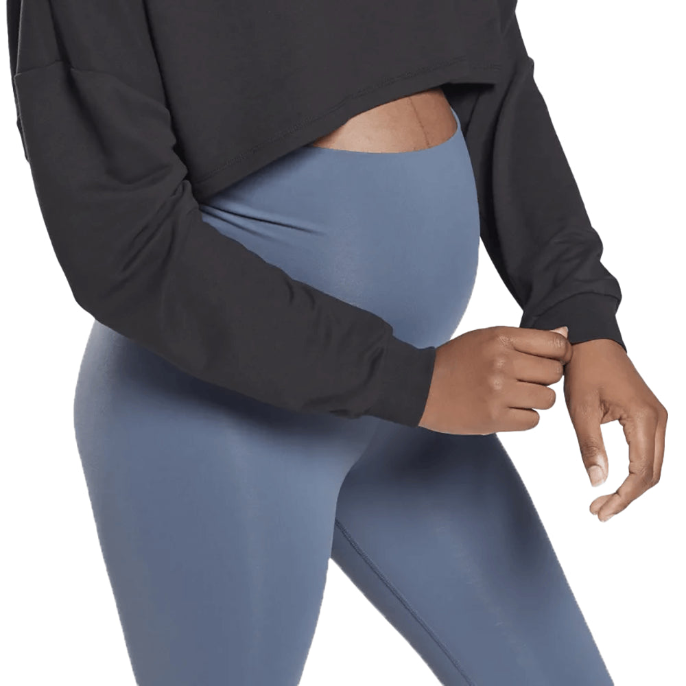 חולצת קרופ טופ ריבוק Studio Maternity Cropped Long Sleeve Top נשים