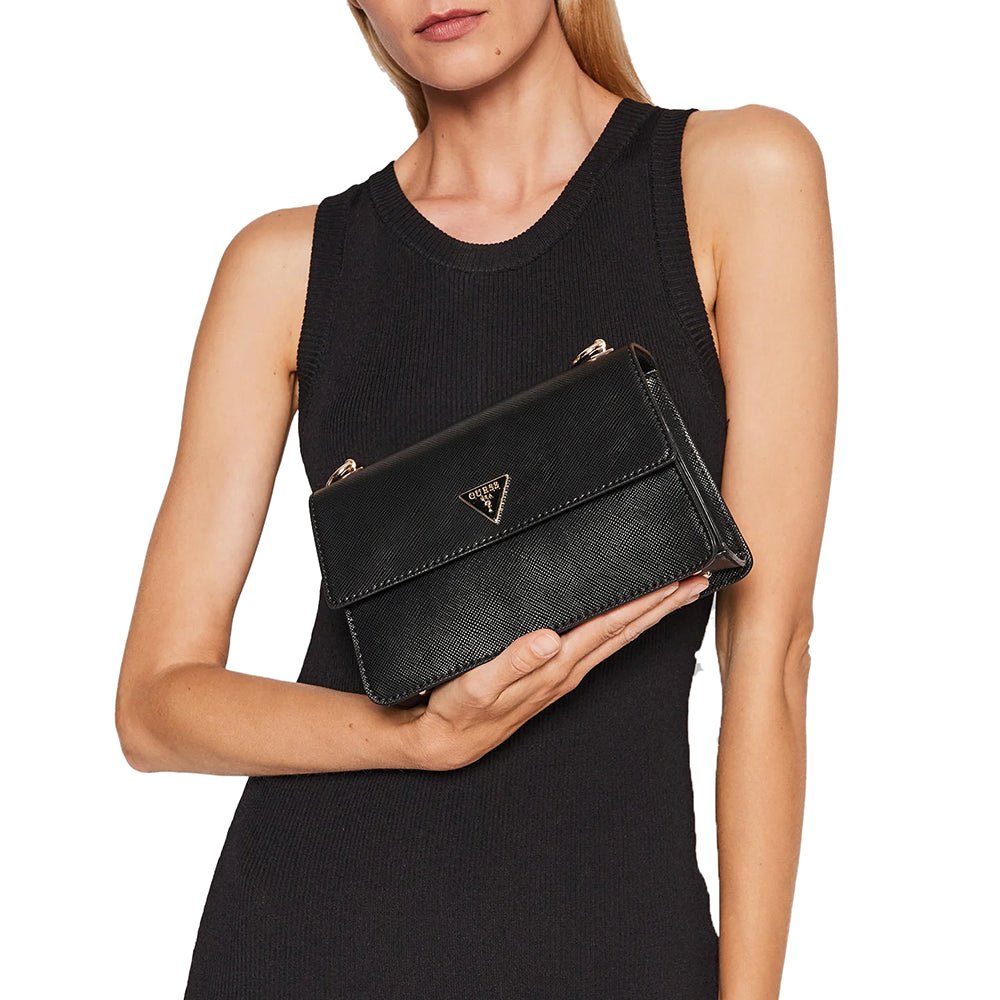 תיק צד Guess לוגו משולש נשים