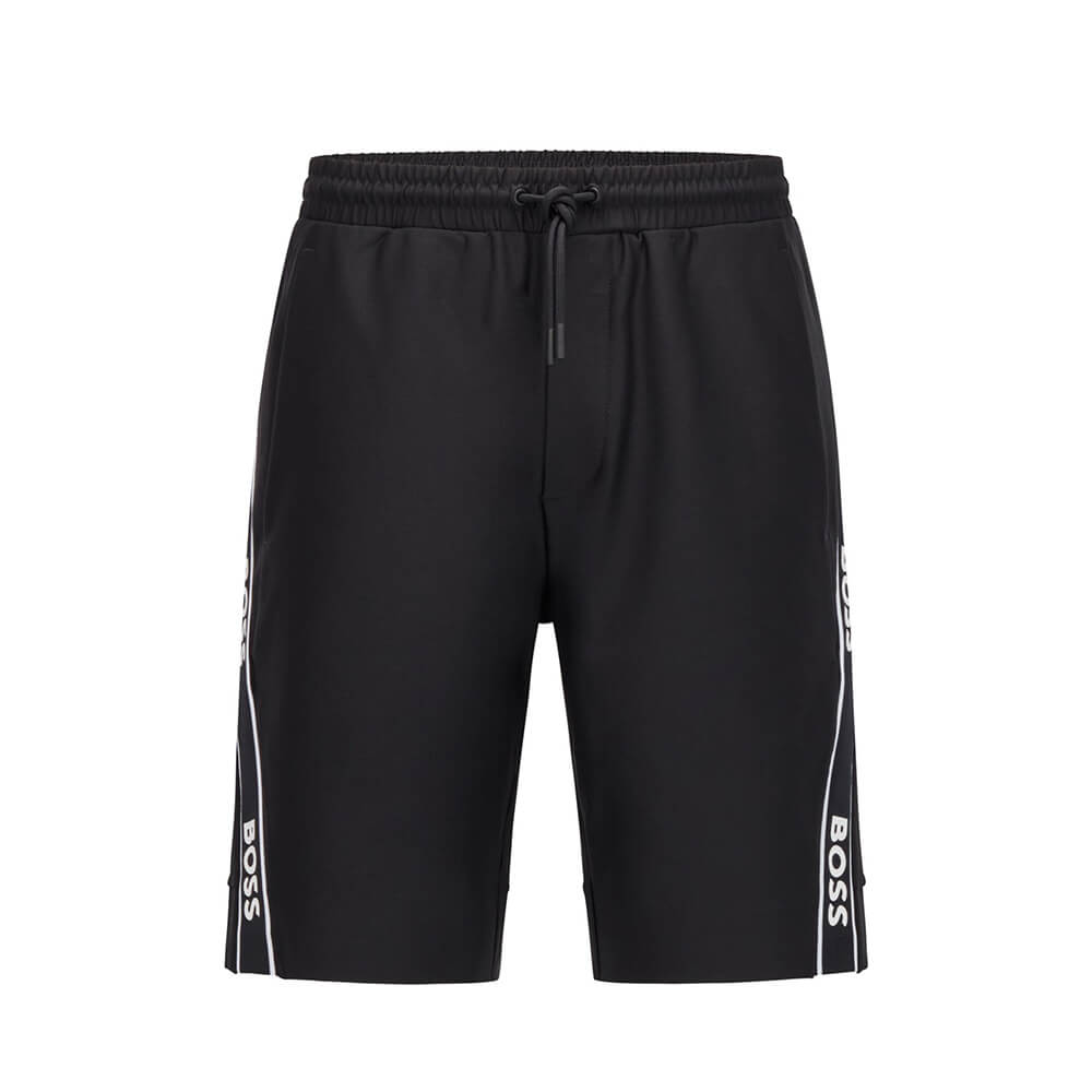 מכנס קצר הוגו בוס פסי לוגו גברים