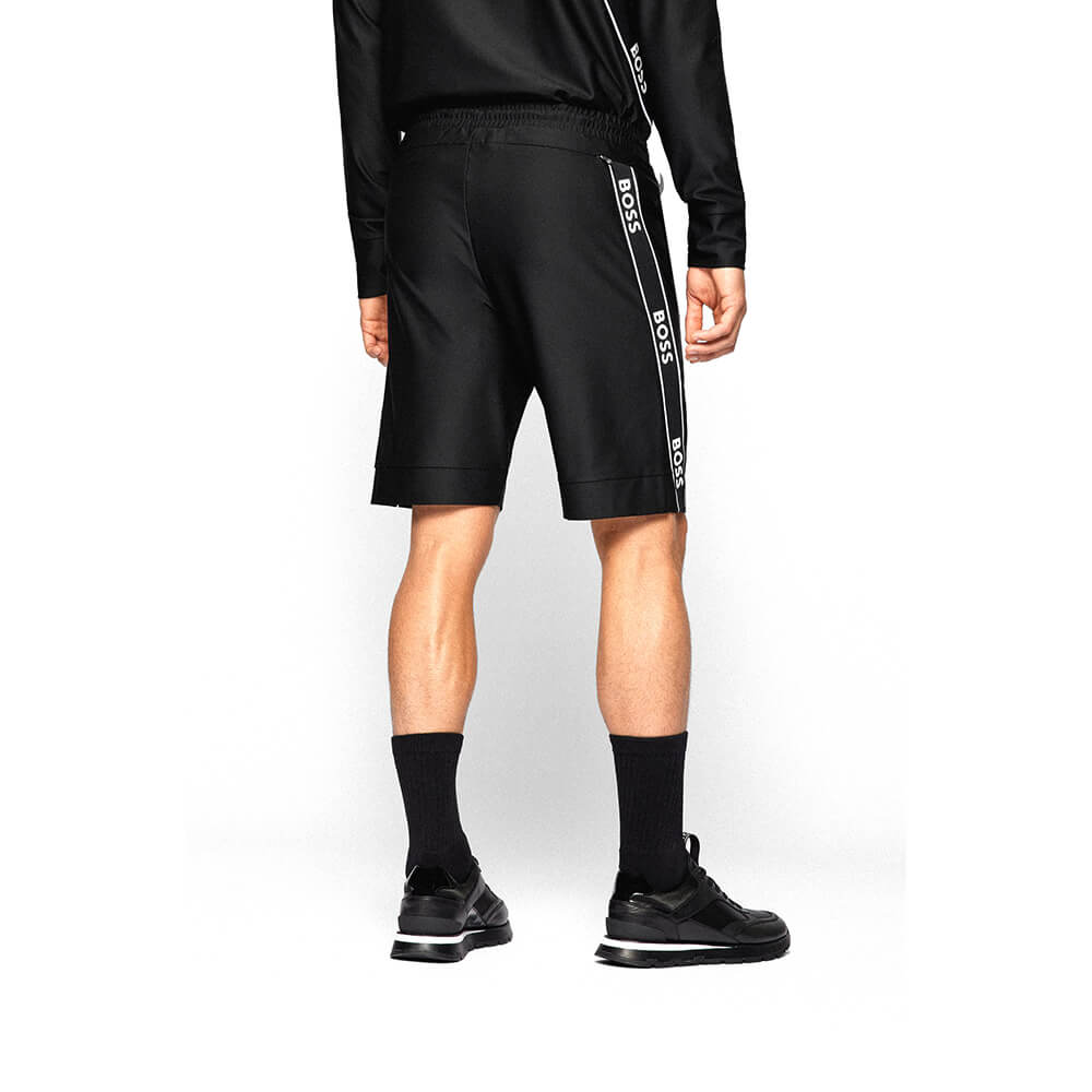 מכנס קצר הוגו בוס פסי לוגו גברים