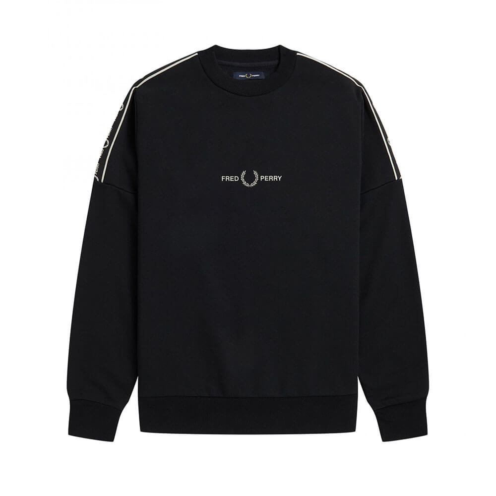 סווטשירט פרד פרי Track Tape Sleeve גברים