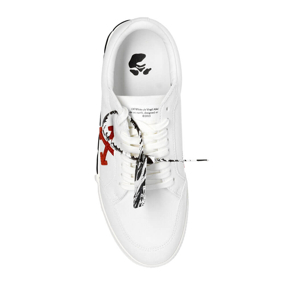 נעלי סניקרס אוף וויט Low Vulcanized בד גברים