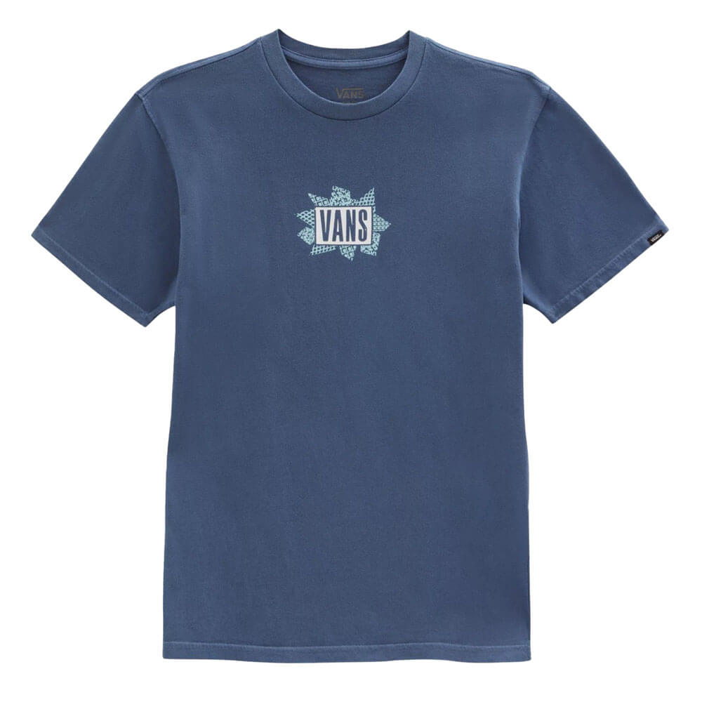 חולצת טישירט קצרה ואנס הדפס מאחור גברים