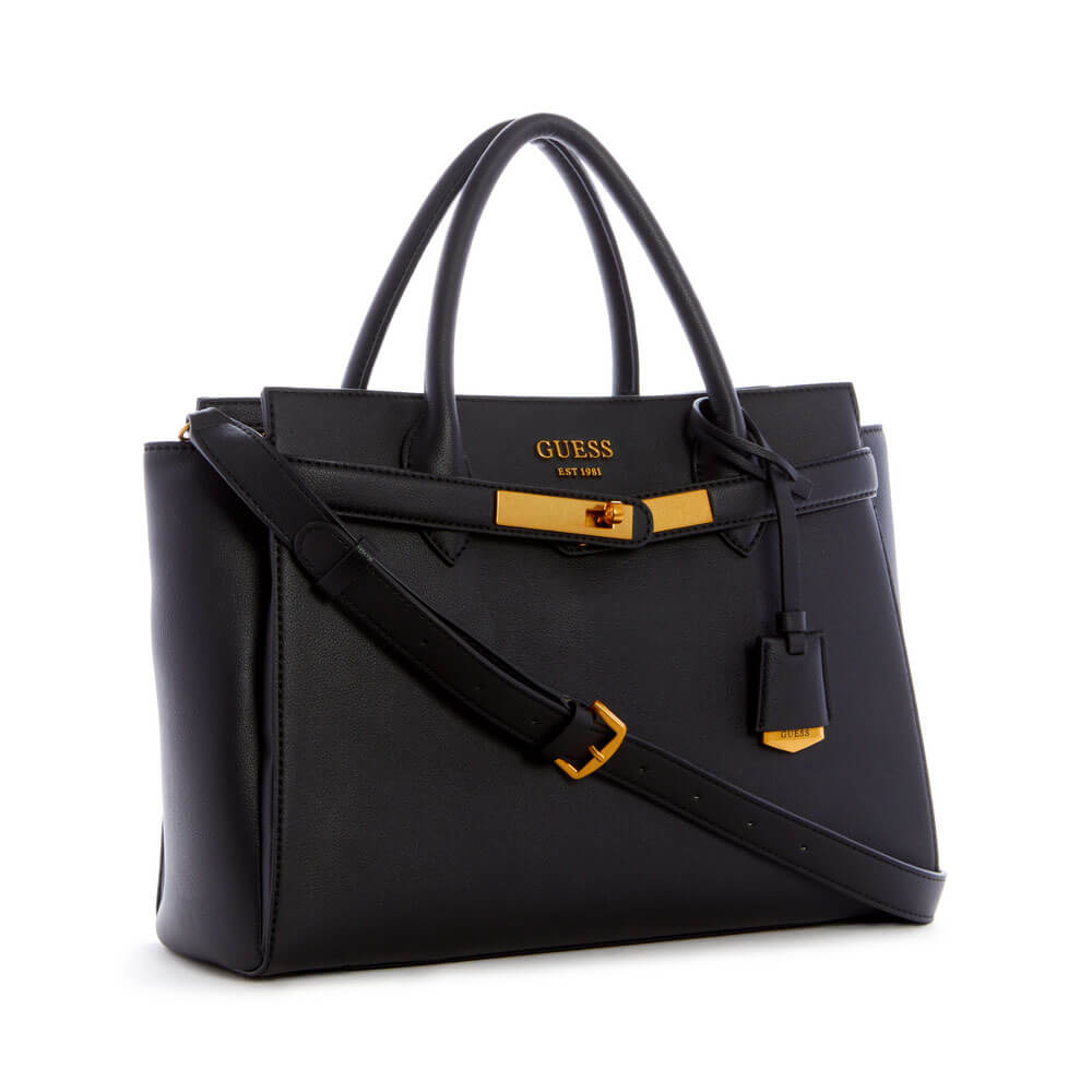תיק צד Guess בעיטור חגורה קדמית נשים - gus-VA842106-BLA-OS