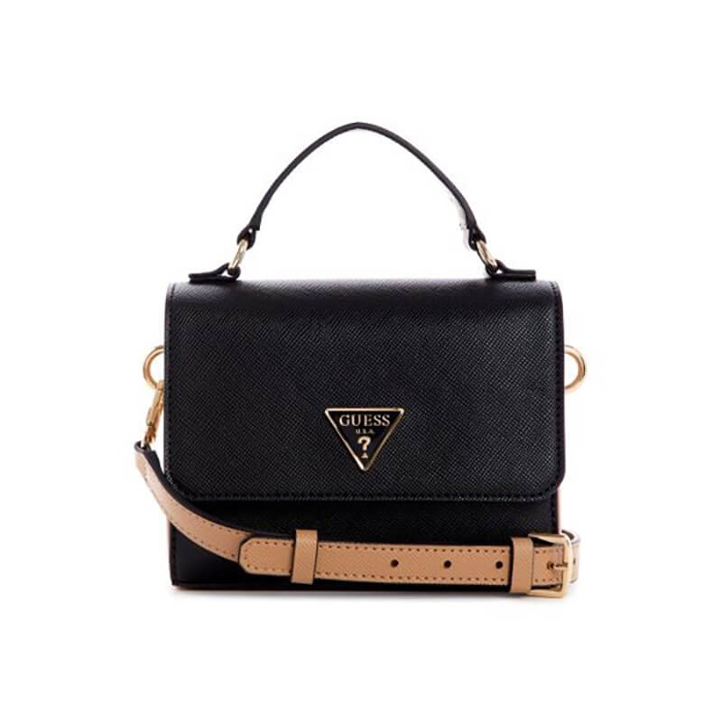 תיק נשיאה Guess נשים Ynes Mini Top Handle Flap - gus-VG840278-BML-