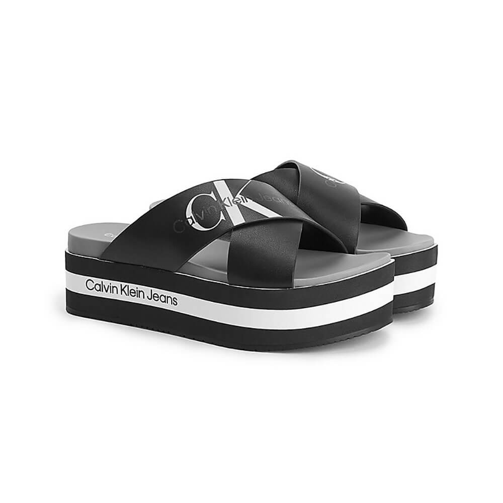 כפכפי פלטפורמה קלווין קליין Flatform Sandal Crisscross נשים - ck-YW0YW00562-YAF-36