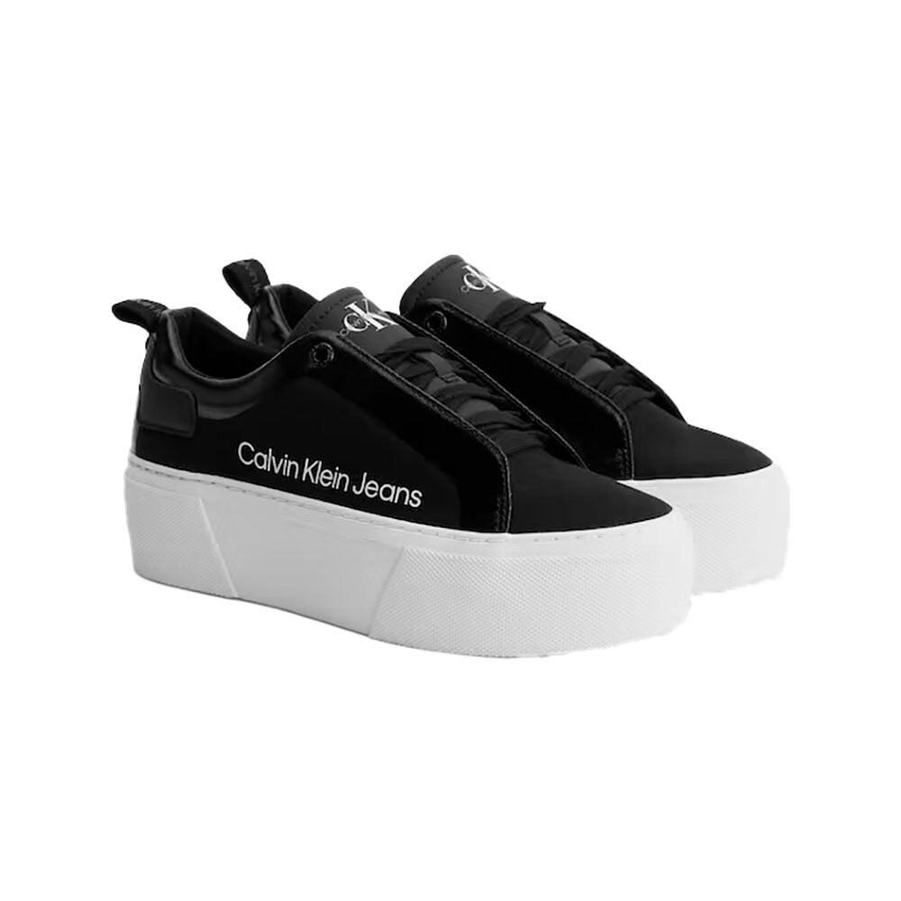 נעלי סניקרס קלווין קליין פלטפורמה Vulcanized Lace Up נשים