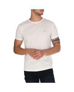 חולצת טישרט גאנט קצרה לוגו קטן גברים