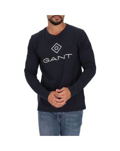 חולצת טישרט גאנט ארוכה Logo גברים