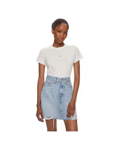 חולצת טישרט קצרה טומי הילפיגר Slim Tonal Linear נשים