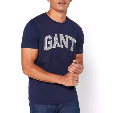 חולצת טישרט גאנט קצרה Logo Print גברים