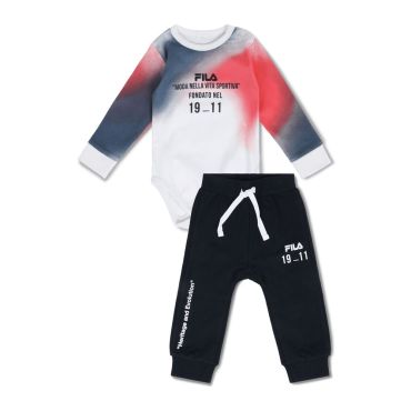סט אוברול ומכנסיים פילה Long Sleeve Bodysuit Set תינוקות