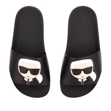 Karl Lagerfeld Men's Shoes Ikonic Slide Black