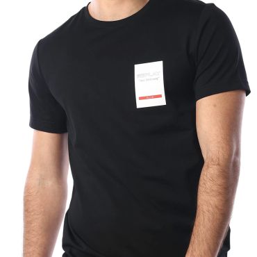 חולצת טישירט קצרה ריפליי עם הדפס לוגו גברים