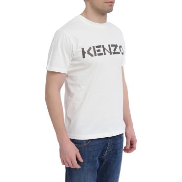 חולצת טישרט קנזו קצרה הדפס לוגו גברים