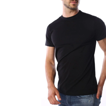 חולצת טישירט ריפליי קצרה מפתח עגול גברים