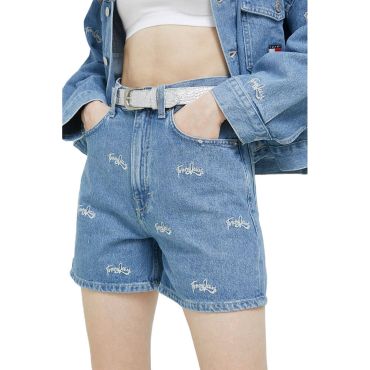 ג'ינס קצר בגזרה גבוהה טומי הילפיגר נשים