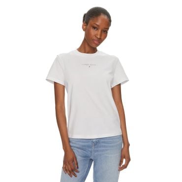 חולצת טישרט קצרה טומי הילפיגר Reg Essential Logo + נשים