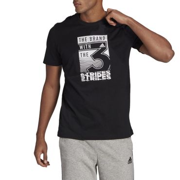 חולצת טישרט אדידס קצרה Slogan Graphic גברים